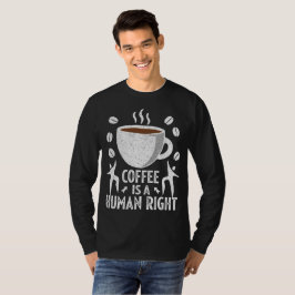 Camiseta Café Engraçado Ofertas para o Natal de Aniversário
