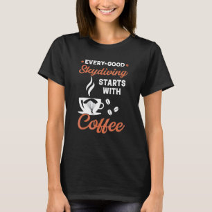 Camiseta Café Engraçado  Parapente