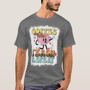 Camiseta Café Ensina Repita Vida de Professor Amor do Profe