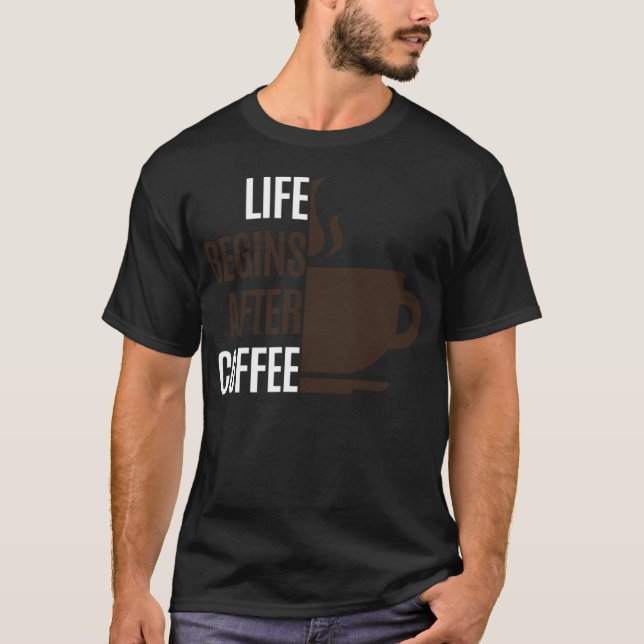 Camiseta Café eu adoro café viciado em café (Frente)