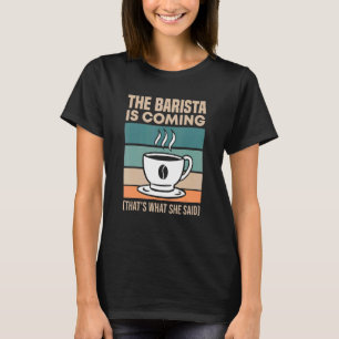 Camiseta Café Expresso Barista Cappuccino Latte Arte