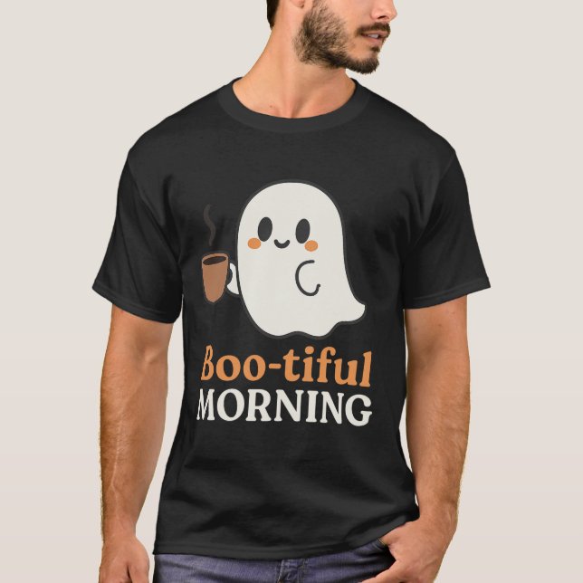 Camiseta Café Fantasma de Manhã Boo-tiful (Frente)