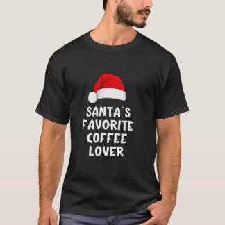 Camiseta Café Favorito De Papais noeis De Natal Sobrevive A