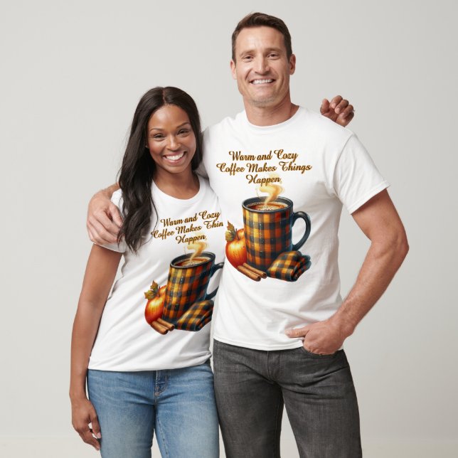 Camiseta Café Faz as Coisas Acontecerem (Unissex)