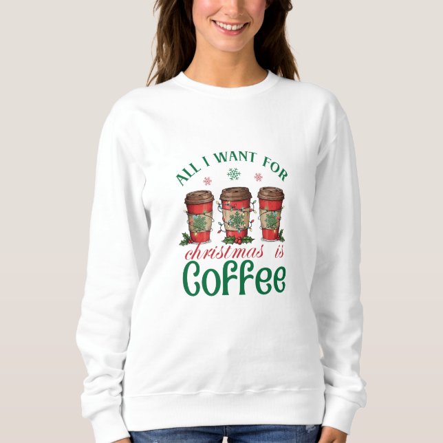 Camiseta Café Festivo e Amantes de Natal (Frente)
