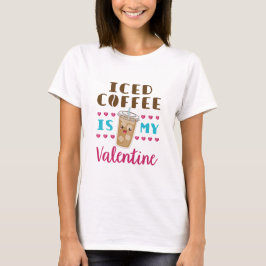 Camiseta Café Físico É Meu Dia de os namorados Namorados