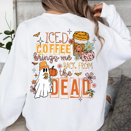 Camiseta Café Físico Me Traz De Volta Do Halloween Do Morto