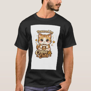 Camiseta Café Fofinho Amante de Gato Design Kawaii - Energi