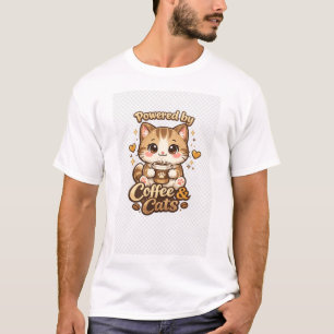 Camiseta Café Fofinho Amante de Gato Design Kawaii - Movido