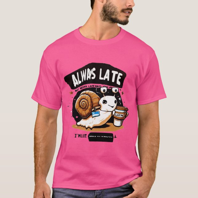 Camiseta Café Forte Para Mug De Café De Pessoa Atrasada (Frente)