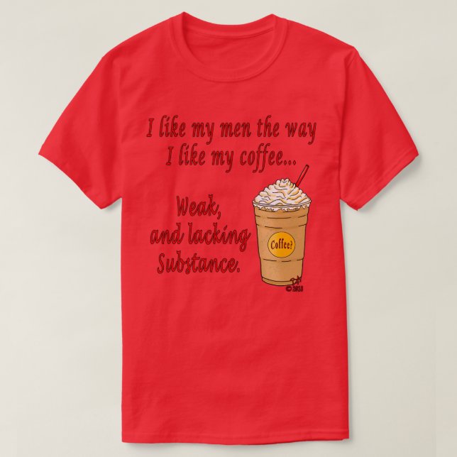 Camiseta Café Fraco (Frente do Design)