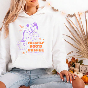 Camiseta Café Fresco Namorada Halloween Amante do Café Moka