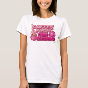 Camiseta CAFÉ FRESCO PRIMEIRO DEPOIS ENSINO Design Original