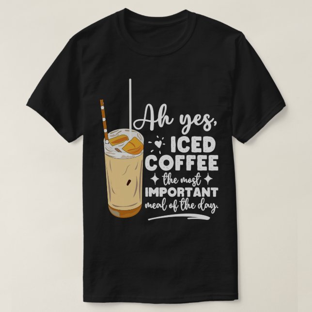 Camiseta Café Frio Enfadado Engraçado Amantes De Café Venti (Frente do Design)
