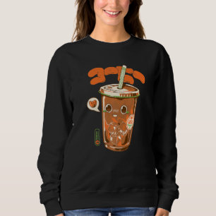 Camiseta Café Frio Xícara de Café Estética Japonesa Fofa Dr