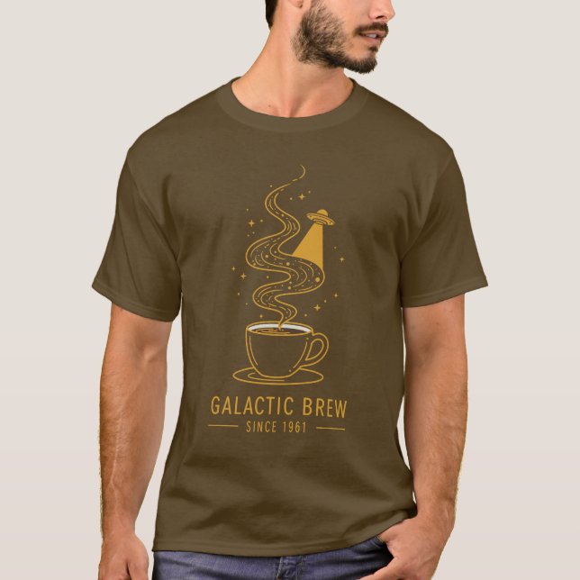 Camiseta Café Galáctico - Café Interestelar Desde 1961 (Frente)