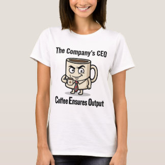 Camiseta Café Garante a Produtividade – Design Divertido de