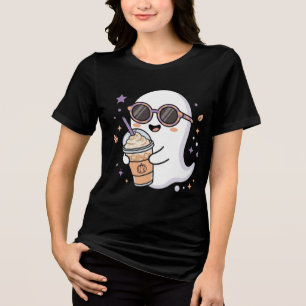 Camiseta Café Gelado com Tempero de Abóbora e Fantasma de H
