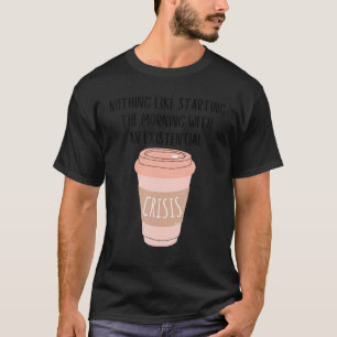 Camiseta Café Gen Z Nihilismo Memória de Crise Existencial