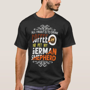 Camiseta Café german shepherd