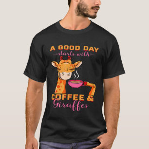 Camiseta Café Girafa Mug Animal Cappucccino Espresso Bean