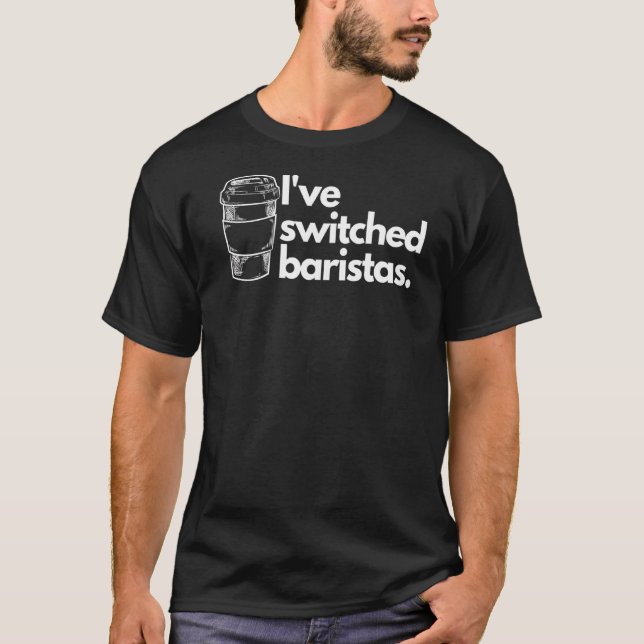 Camiseta Café Gráfico Baristas Comutado 2 (Frente)