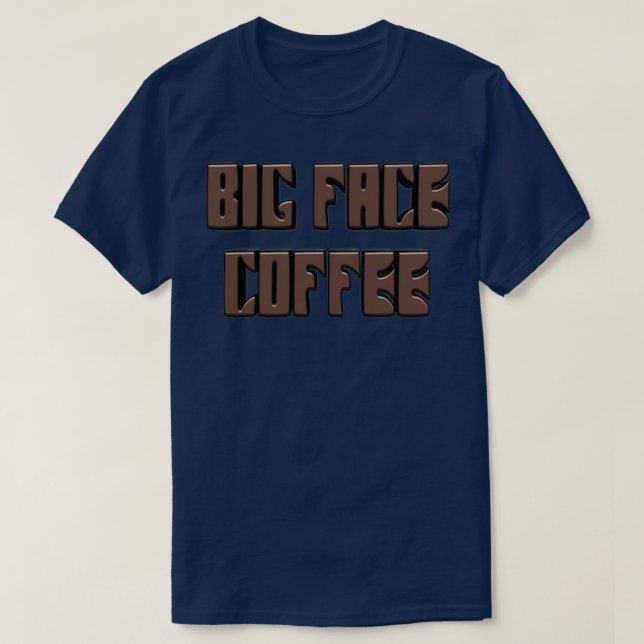 CAMISETA CAFÉ GRANDE ROSTO (Frente do Design)