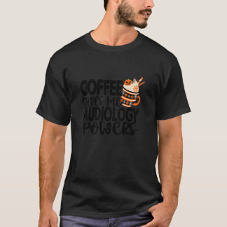 Camiseta Café Halloween Sobrevoando Doutor em Audiologia