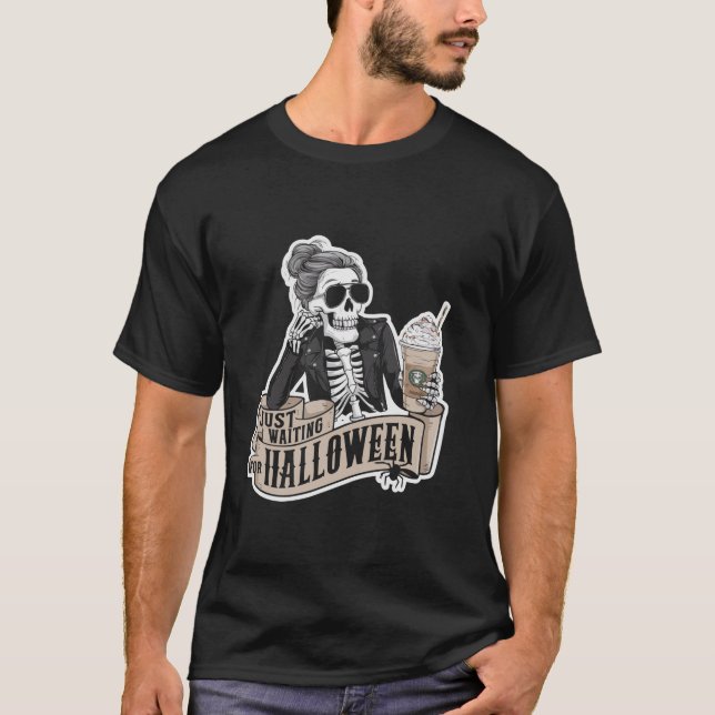 Camiseta Café Halloween Spooky Caffeine Coffeeholy Trick (Frente)