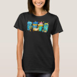 Camiseta Café Hanukkah Latte Beba Menorah Chanukah Cute<br><div class="desc">Café Hanukkah Latino Beba Menorah Chanukah Feriado Cute</div>