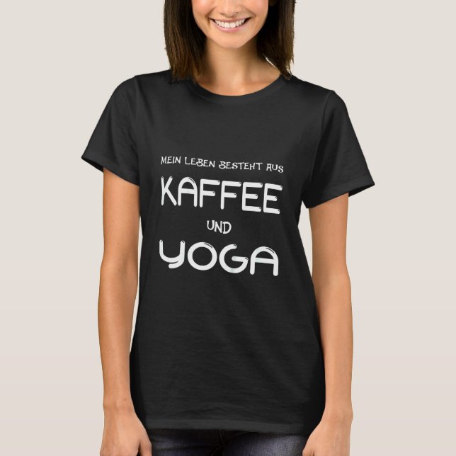 Camiseta Café Infantil & Yoga (Frente)