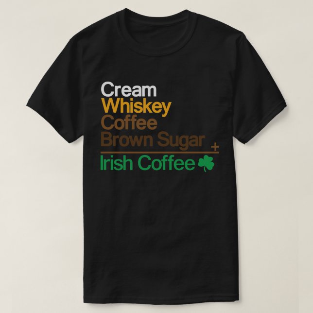 Camiseta Café irlandês (Frente do Design)