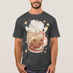 Camiseta Café japonês Lover Kawaii Manga Anime Japão Gra
