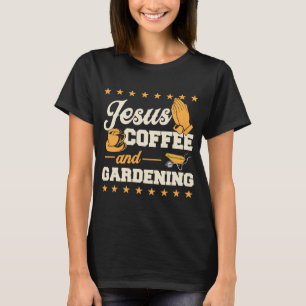 Camiseta Café Jesus E Jardineiro Cristão 1