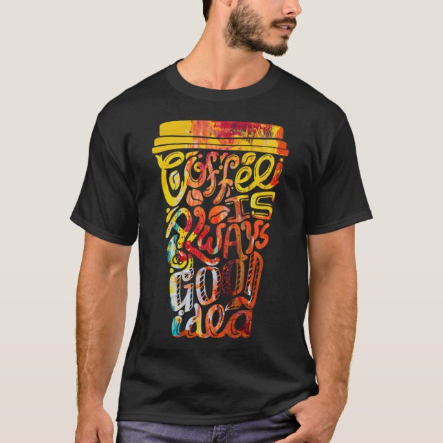 Camiseta Café labrador mãe labrador dono (Frente)