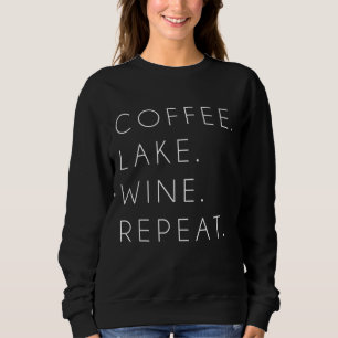 Camiseta Café Lago Wine Repetir Bonito Bonito Presente de V