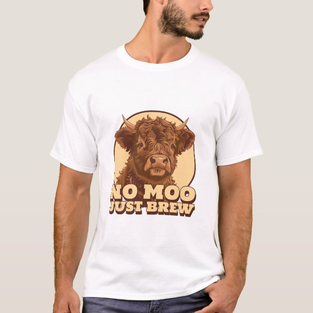Camiseta Café Latte Sem Moo Apenas Cerveja (Frente)