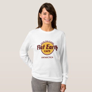 Camiseta Café liso da terra - SALVAR o PLANO - a Antártic