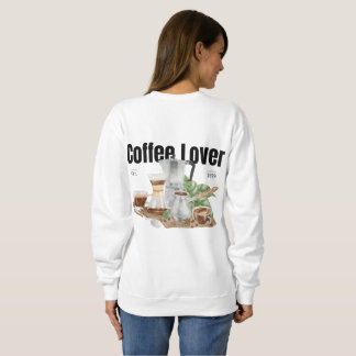 Camiseta Café Lover Estético Mínima Trendy Mulheres