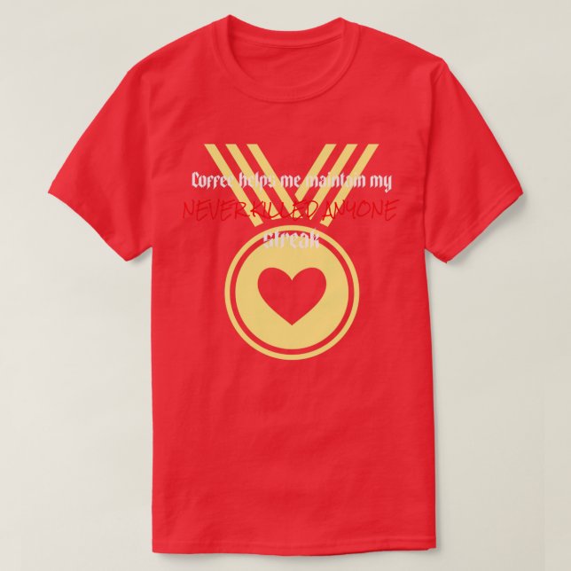 Camiseta Café me ajuda a manter minha faixa (Frente do Design)