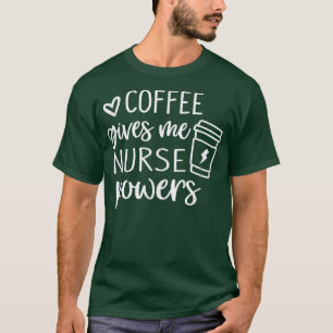 Camiseta Café Me Dá Enfermeira Enfermeira Enfermeira Engraç