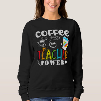 Camiseta Café Me Dá Poderes De Professor  Professor Escola 
