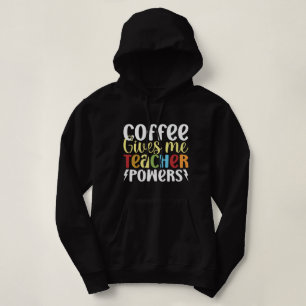 Camiseta Café Me Dá Poderes De Professora