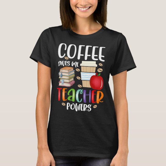 Camiseta Café Me Dá Professores Envolvem Professores Divert (Frente)