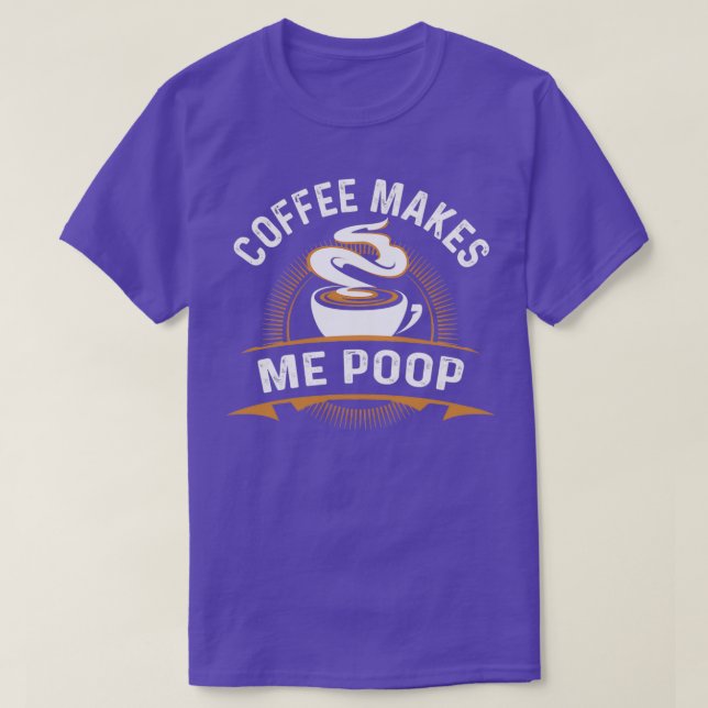 Camiseta Café me faz cocô (Frente do Design)