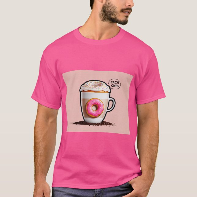 Camiseta Café Meetups Amizade Design de Felicidade (Frente)