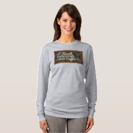 Camiseta Café na Lousa da Vida de Professor