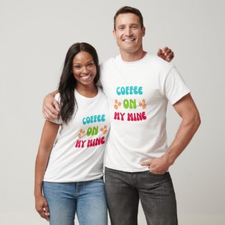 CAMISETA CAFÉ NA MINHA DESIGN MINA