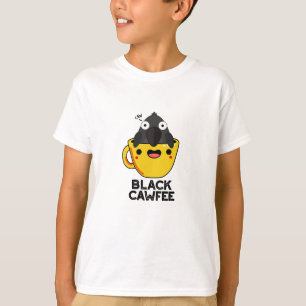 Camiseta Café Negro Funny Cromado Café