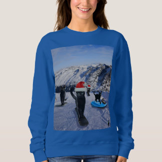 Camiseta Café Negro Snowboard No Natal